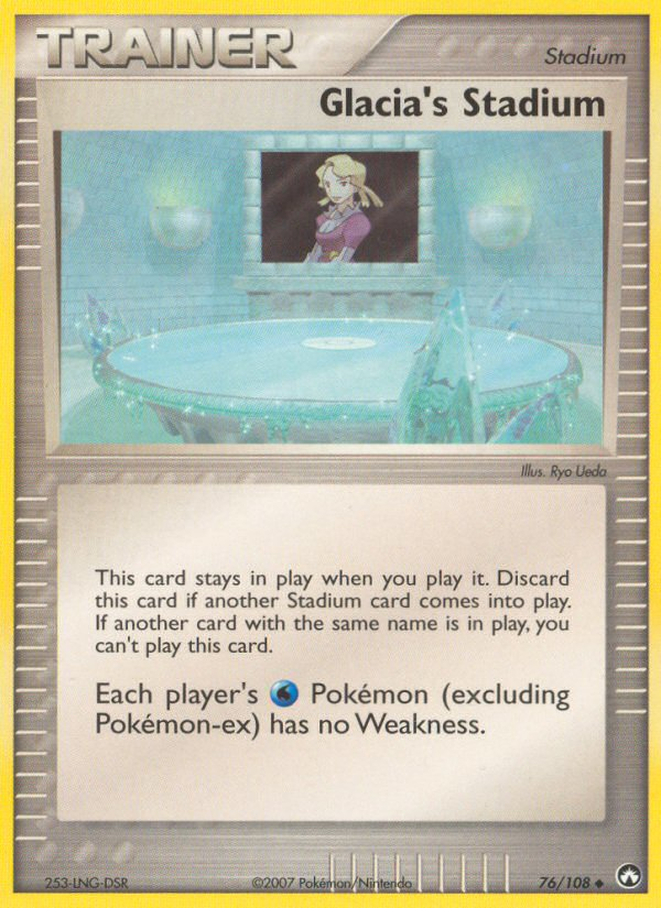 Glacia's Stadium — illustrated card