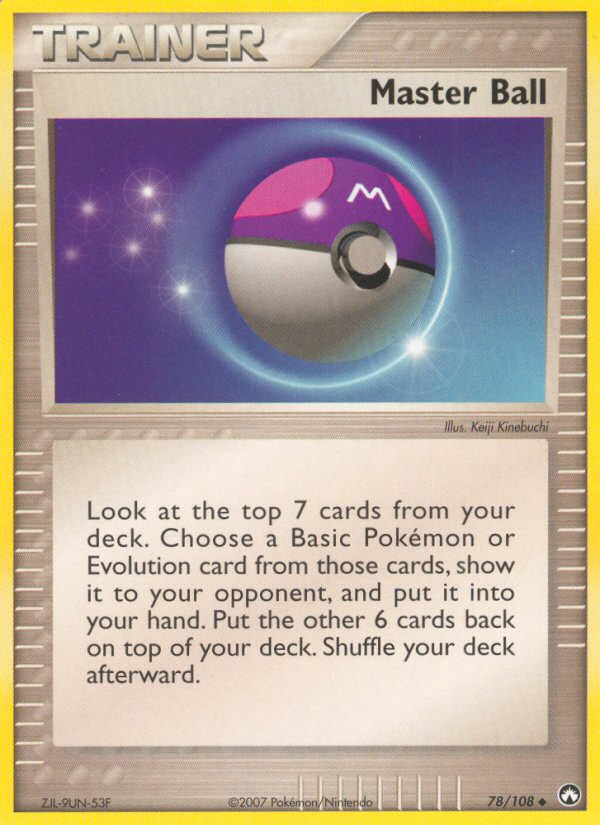 Master Ball — illustrated card