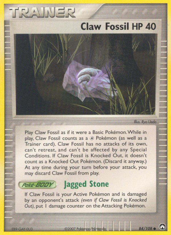 Claw Fossil — illustrated card