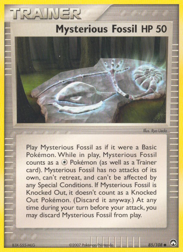 Mysterious Fossil — illustrated card