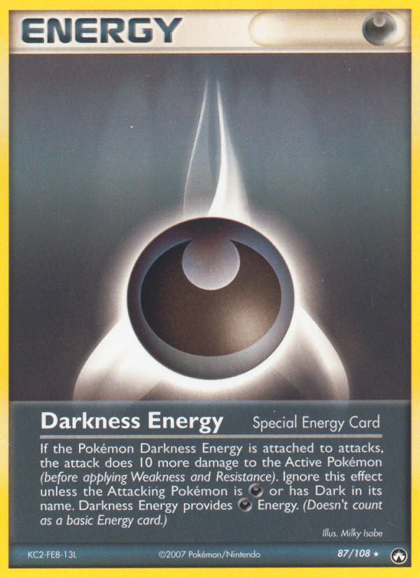 Darkness Energy — illustrated card