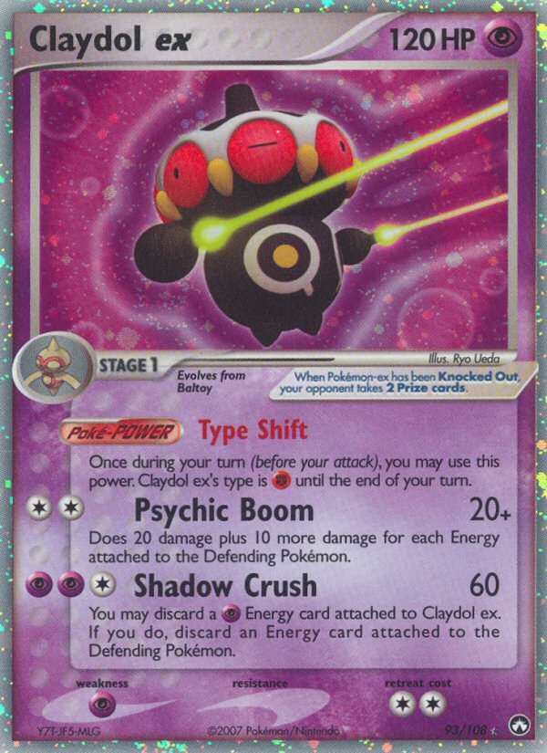 Claydol ex — illustrated card