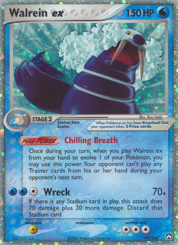 Walrein ex — illustrated card