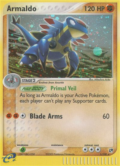 Armaldo — illustrated card
