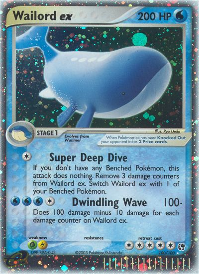 Wailord ex — illustrated card