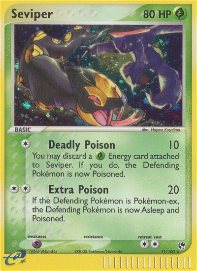 Seviper — illustrated card