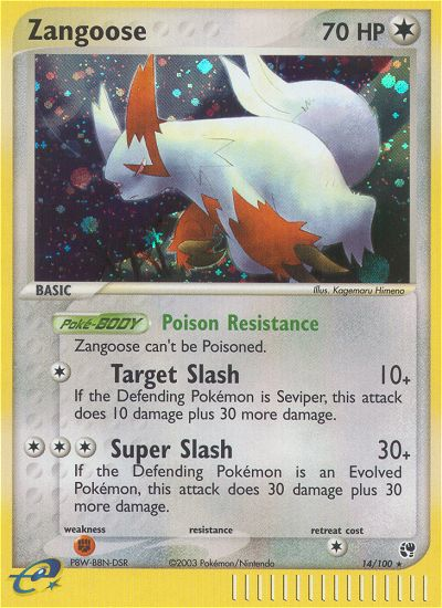 Zangoose — illustrated card