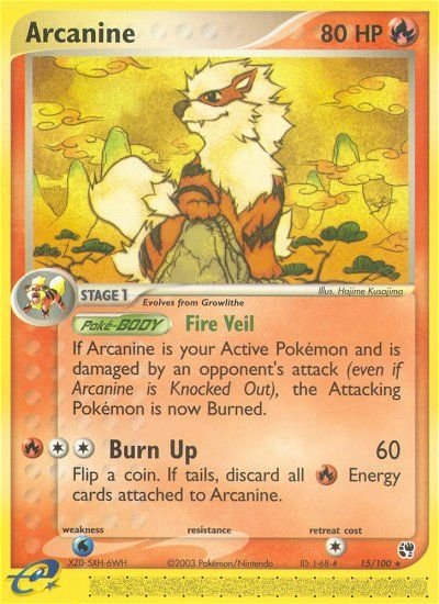 Arcanine — illustrated card