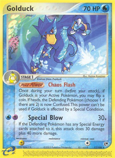 Golduck — illustrated card