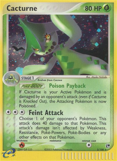 Cacturne — illustrated card