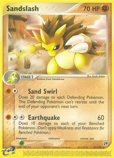 Sandslash — illustrated card