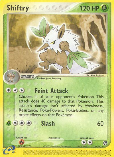 Shiftry — illustrated card