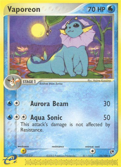Vaporeon — illustrated card