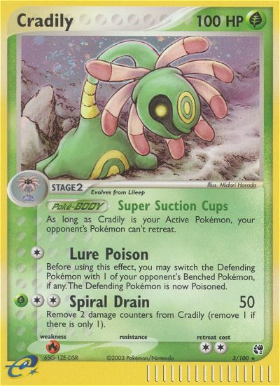 Cradily — illustrated card
