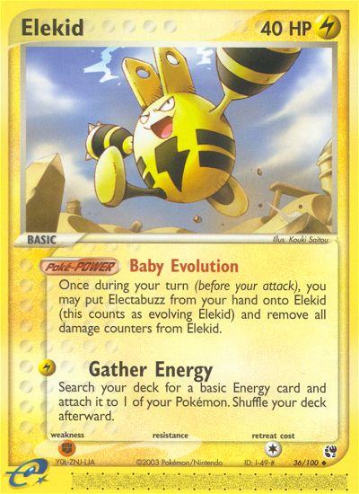 Elekid — illustrated card