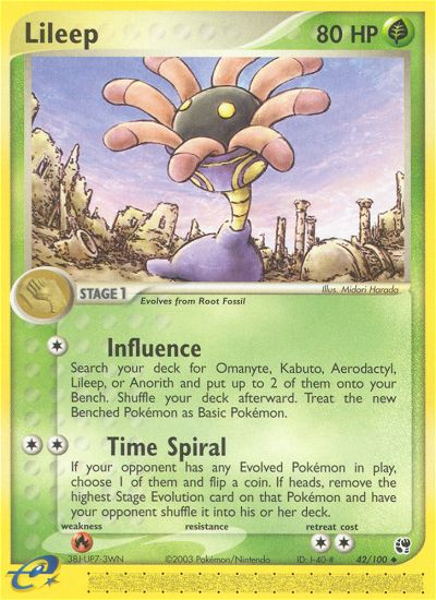 Lileep — illustrated card