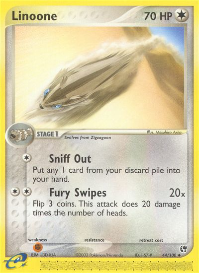 Linoone — illustrated card