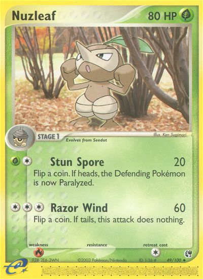 Nuzleaf — illustrated card