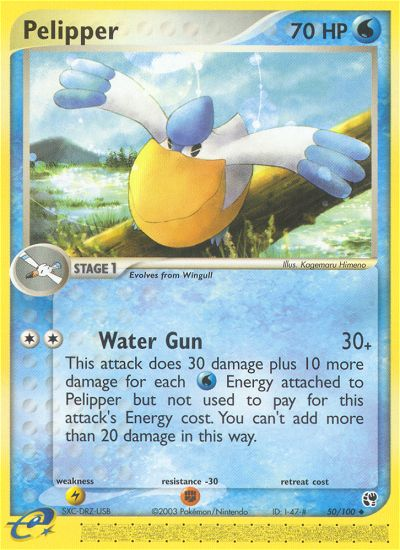 Pelipper — illustrated card