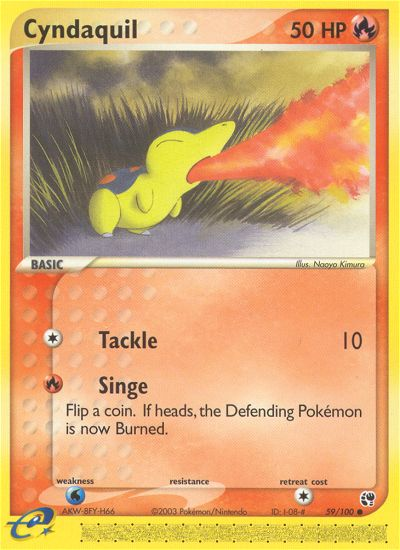 Cyndaquil — illustrated card