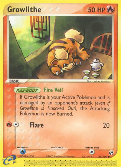 Growlithe — illustrated card