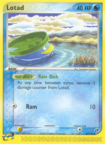 Lotad — illustrated card