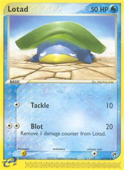 Lotad — illustrated card