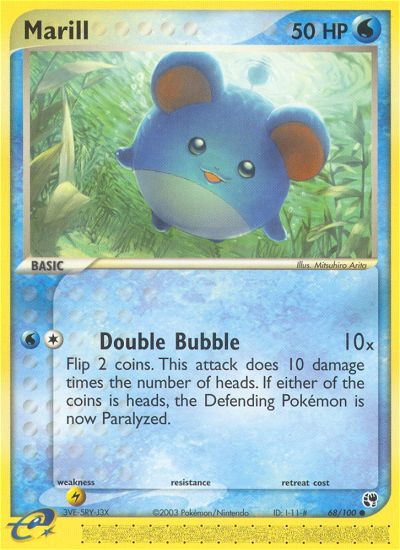 Marill — illustrated card