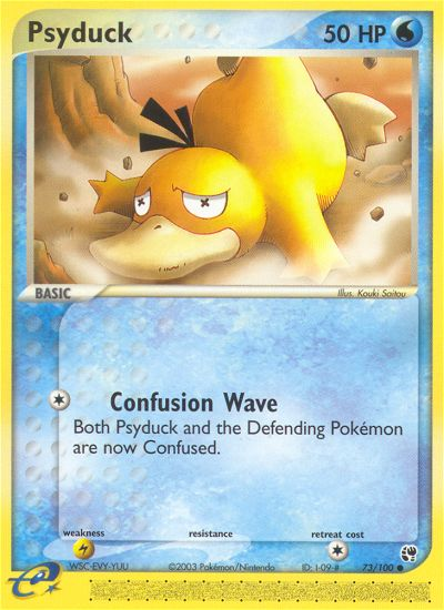 Psyduck — illustrated card
