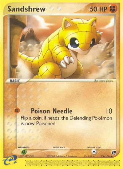 Sandshrew — illustrated card