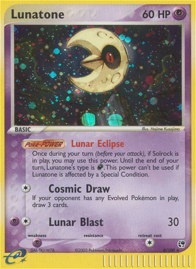 Lunatone — illustrated card