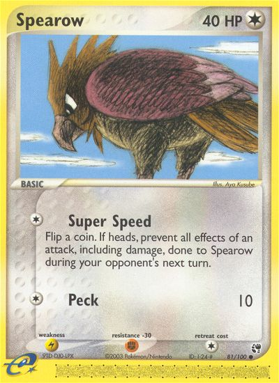Spearow — illustrated card