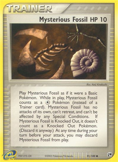 Mysterious Fossil — illustrated card