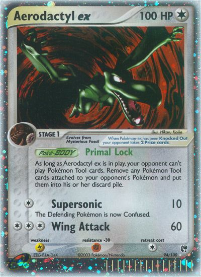 Aerodactyl ex — illustrated card