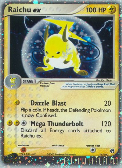 Raichu ex — illustrated card