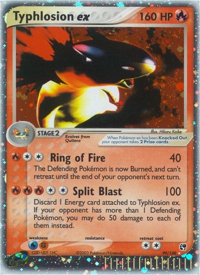Typhlosion ex — illustrated card
