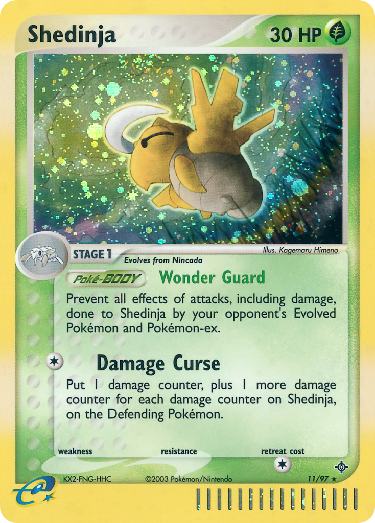 Shedinja — illustrated card