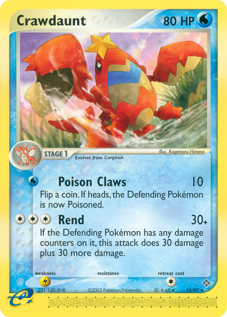 Crawdaunt — illustrated card