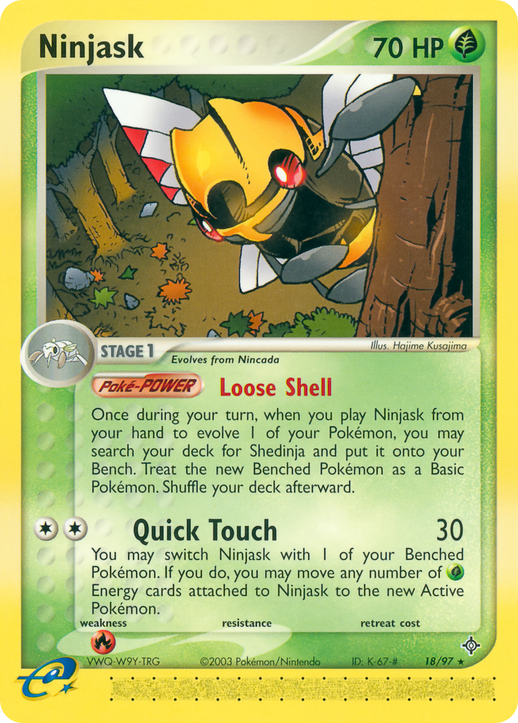 Ninjask — illustrated card