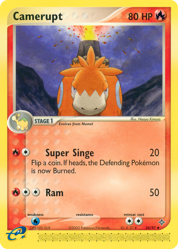 Camerupt — illustrated card