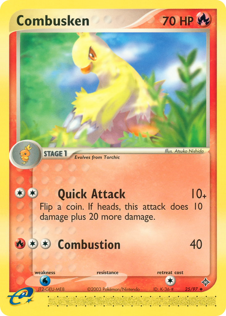 Combusken — illustrated card