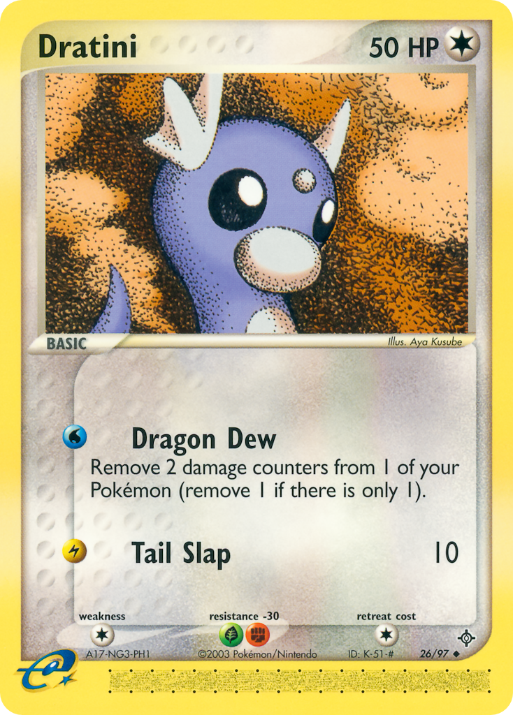 Dratini — illustrated card