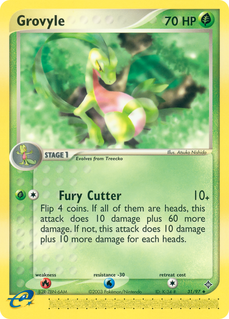Grovyle — illustrated card