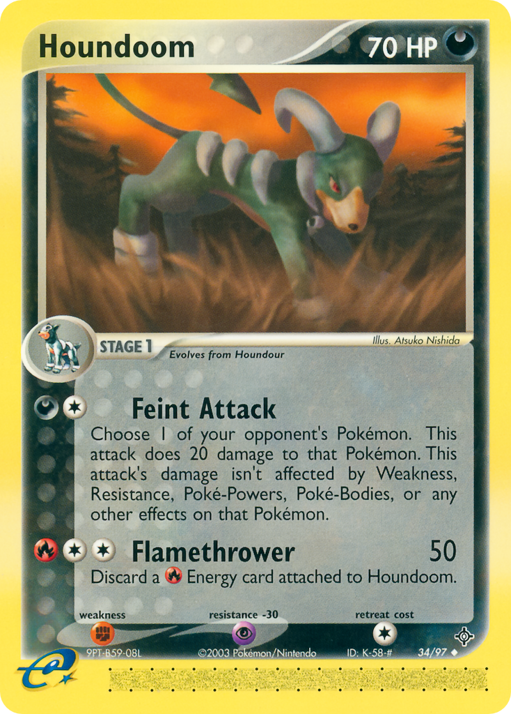 Houndoom — illustrated card