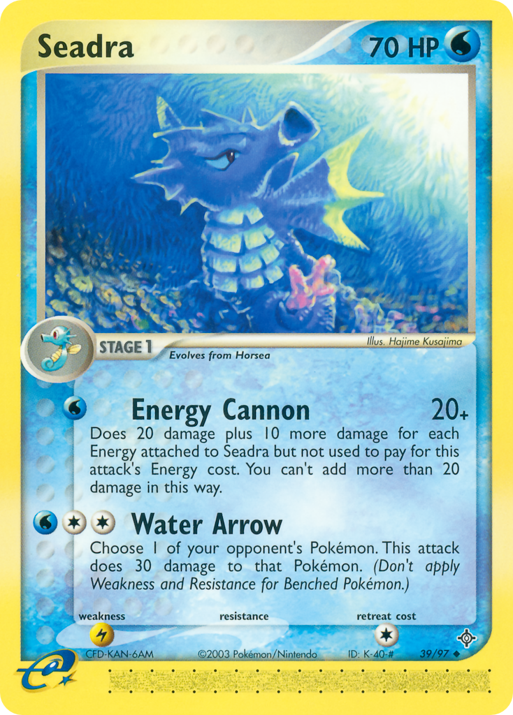 Seadra — illustrated card