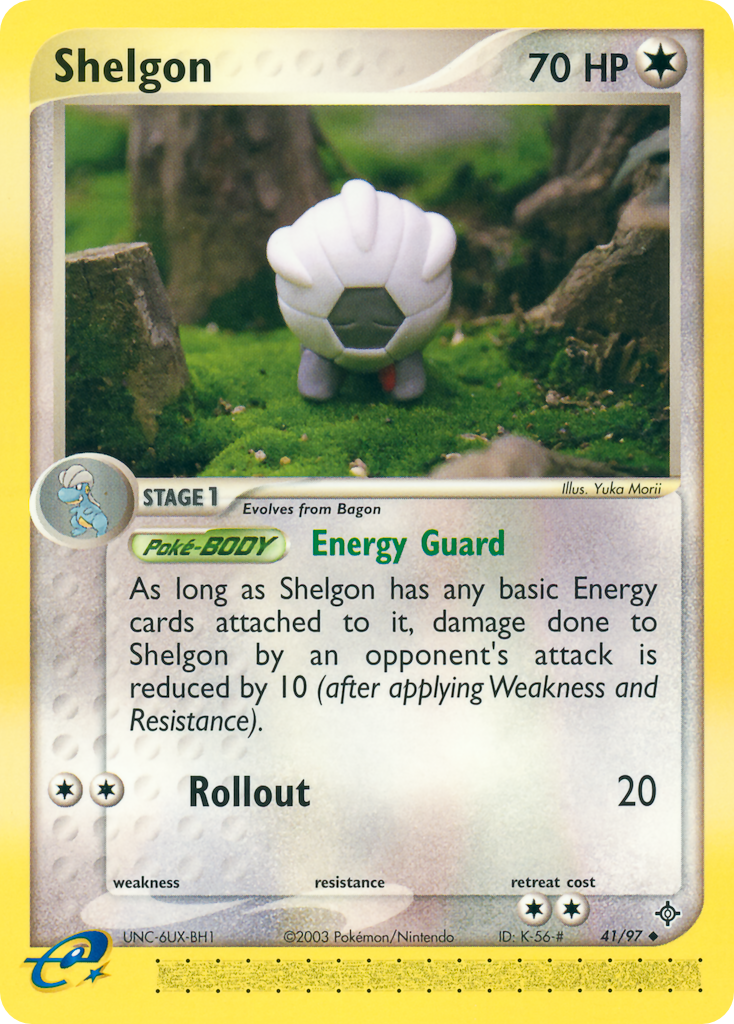 Shelgon — illustrated card