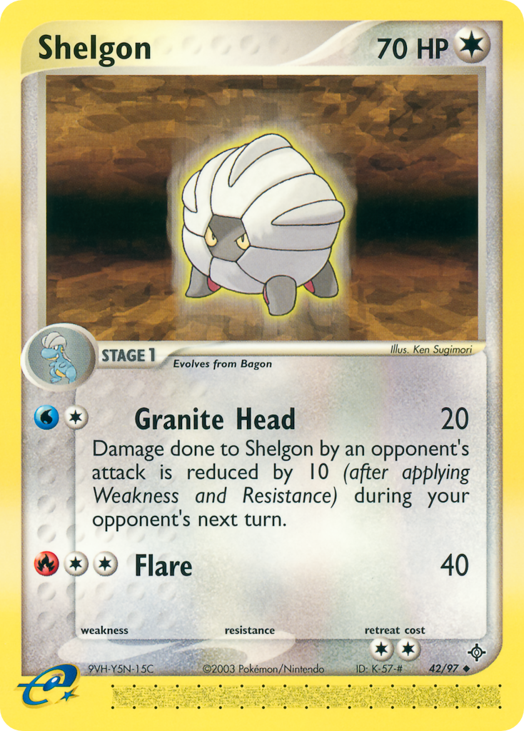 Shelgon — illustrated card