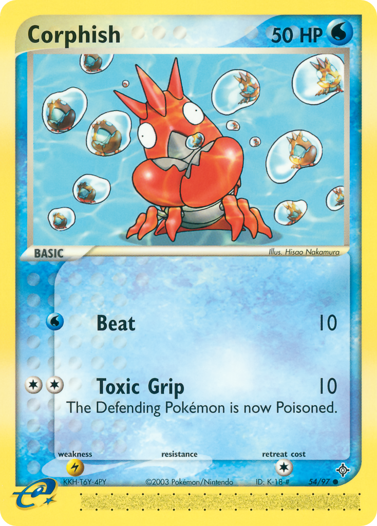 Corphish — illustrated card