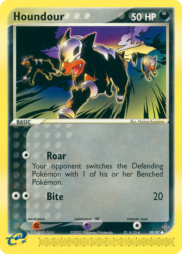 Houndour — illustrated card