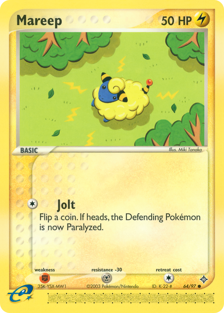 Mareep — illustrated card